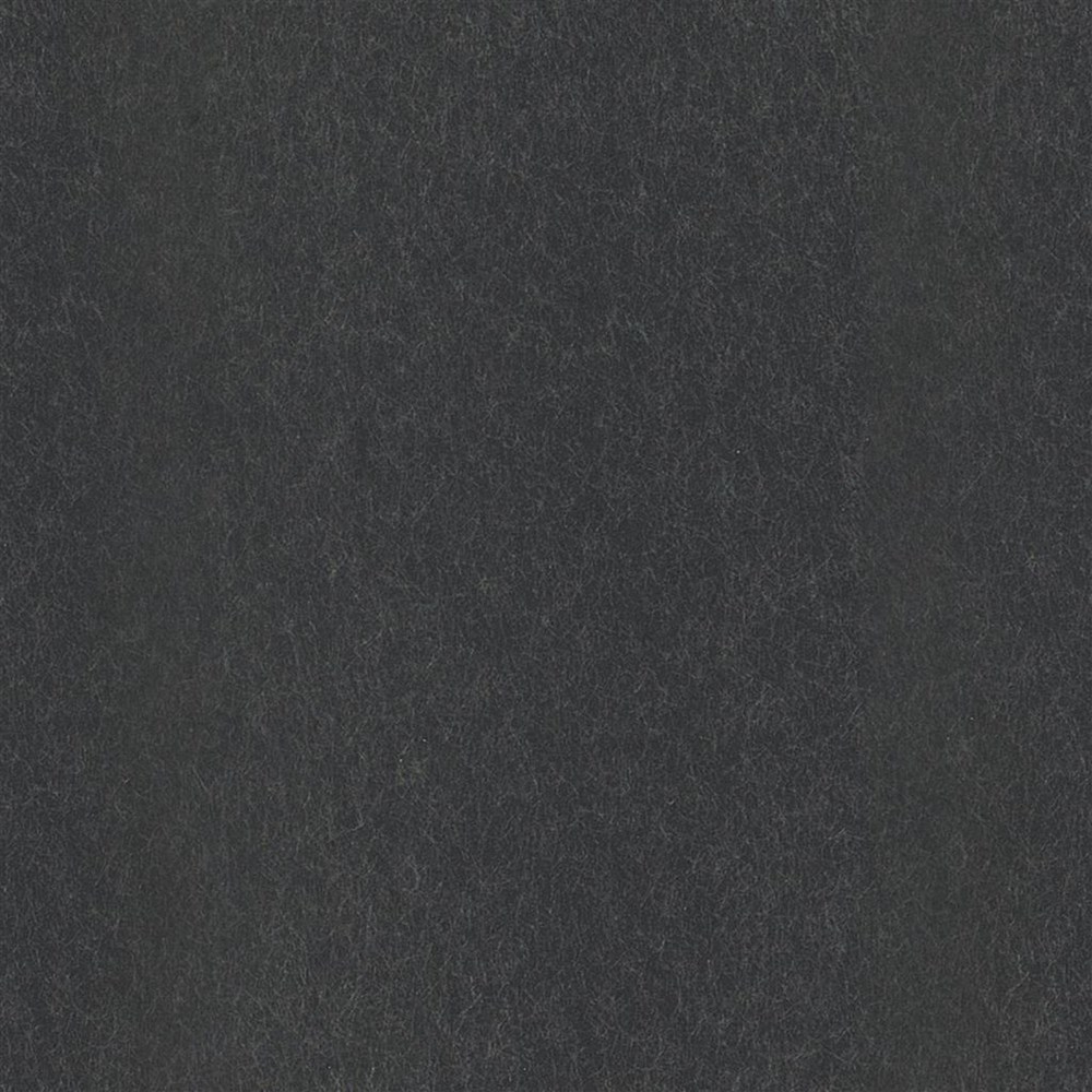 Ernani Plain Wallpaper P502 by Designers Guild in Charcoal Black